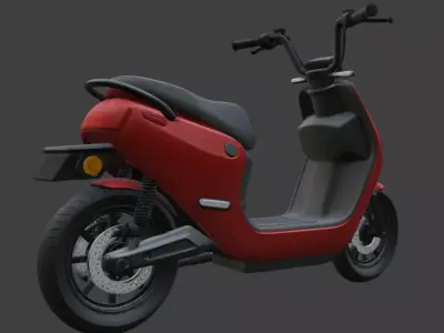 Stylized Electric Scooter 3D Model 3D model get