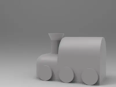 train tissuebox 3D print model