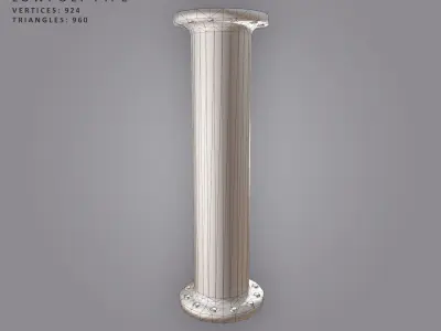 Rusty Pipe - Low Poly Low-poly 3D model