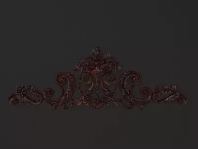 Ornament wood Free 3D print model