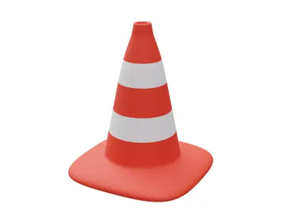 Traffic Cone game ready Low-poly 3D model purchase
