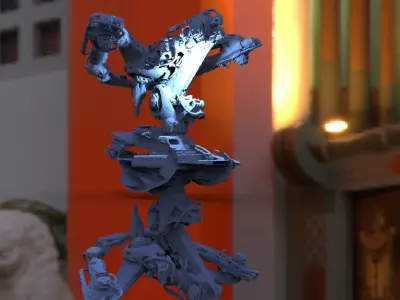 Robot Alien Technology Ship sentient 3D model 3D model