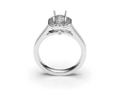 solitaire with ring sizes  8 part S96 3D print model