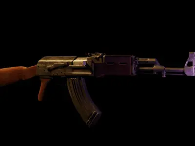 AK 47 3D model 6