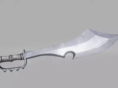 Sword Low-poly 3D model 46