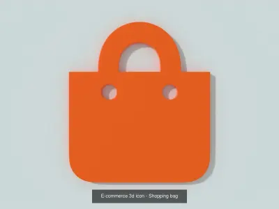 E-commerce 3D icon collection 3D Model Pack