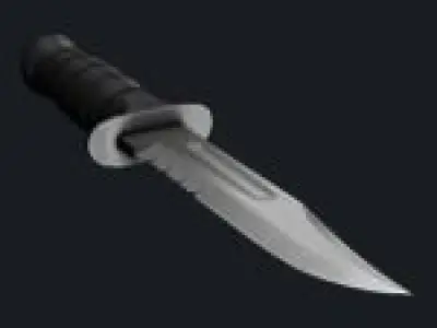 Kabar Combat knife Free low-poly 3D model