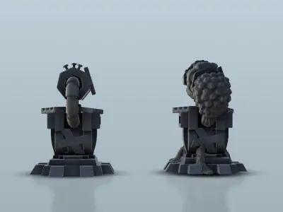 Infantery canon turret - Warhammer 40 000 40k Star Wars Legion 3D print model