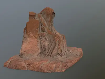 statue gate   Low-poly 3D model purchase