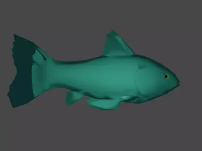 fish 3Dmodel Low-poly 3D model