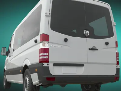 Dodge Sprinter 2500 minibus L2H1  3D model