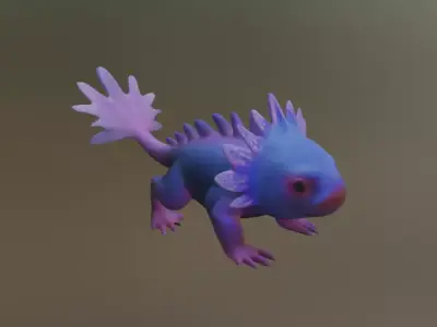Axolotl 3D model