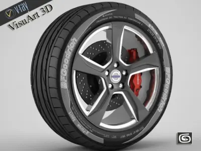 Wheel Volvo S60 2 3D model