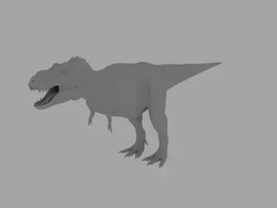 Tyrannosaur RIGGED Low-poly 3D model