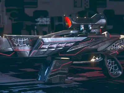 Eagle Eye  Scifi rifle  Low-poly 3D model