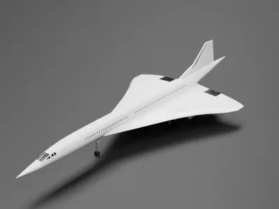 Concorde jet 3D model buy