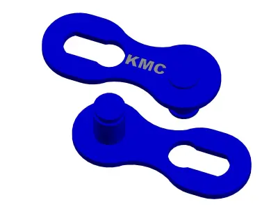 Shimano Deore LX Chain 9-speed and Missing Link KMC 9s Free 3D model