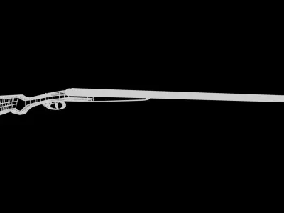 Double Barrel Shotgun  Free 3D model