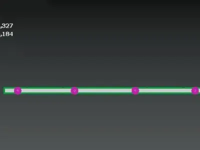 Celling Tube Shape Hanging Lamp Free 3D model