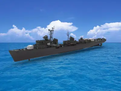 destroyer 3D model