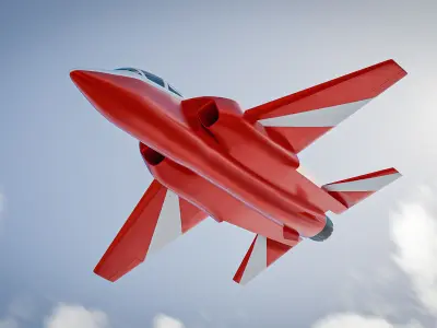 TUSAS HURJET Low-poly 3D model