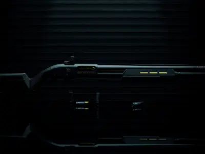 Remington 870 Low-poly 3D model