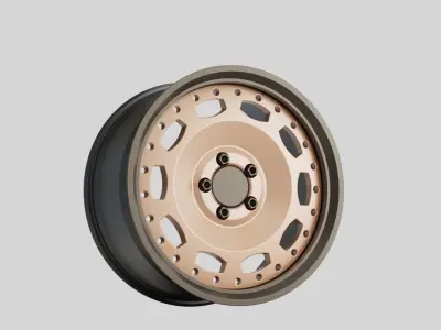 wheel rims car sport turnable 3D model