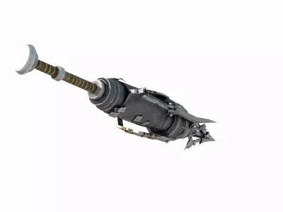 Doomsday wasteland style weapon claw spear 3D model