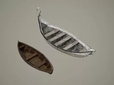 Boat Pack 02 Low-poly 3D model