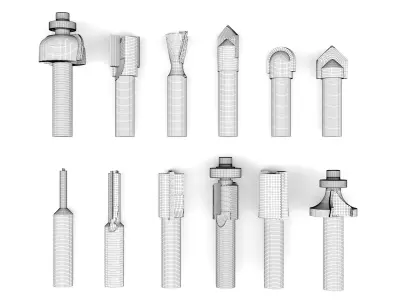 Wood milling cutter vol 01 3D model