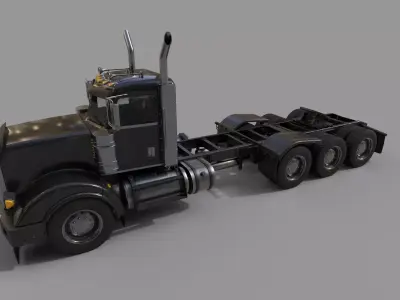 Fifth Wheel Hitch Low-poly 3D model