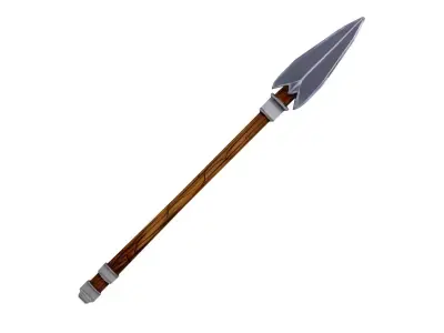 Stylized Medieval Spear Low-poly 3D model