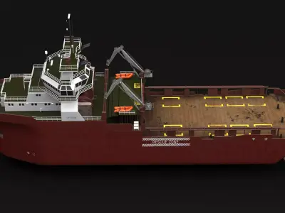 Anchor Handling Tug Supply Vessel 3D model
