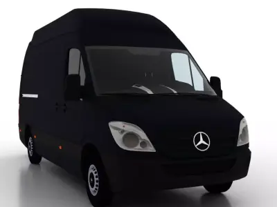 Mercedes Benz Sprinter L2H3 2009 Cargo EU 3D model