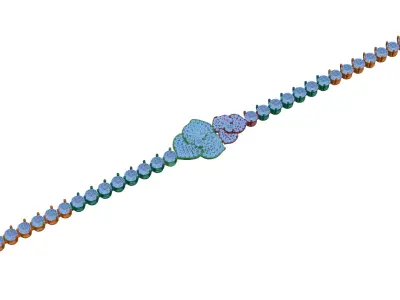 bracelet rainbow 3D print model