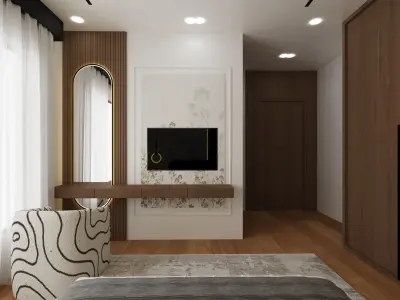luxury bedroom Free 3D model