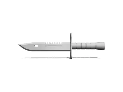Military Knife Low-poly 3D model buy