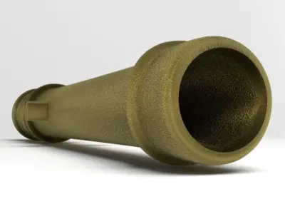 Straight Cannon 3D model