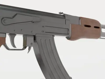 Ak-47 High Poly rifle 3D model