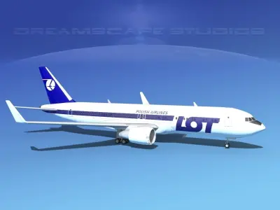 Boeing 767-300 LOT Polish 3D model