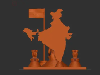 Bharat mata  3D print model