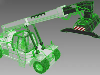 Container Forklift 3D model