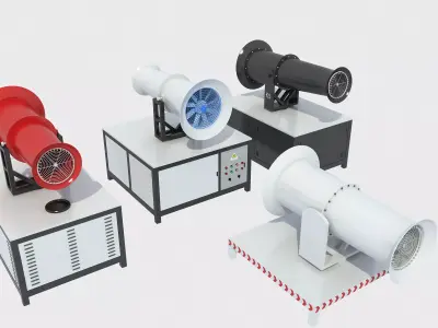 Industrial Fan 3D model 3