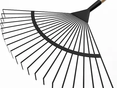 Fan Rake 3D model