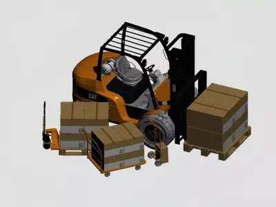 Forklift 3D model
