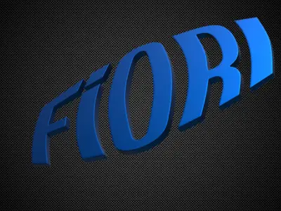 fiori logo 3D model