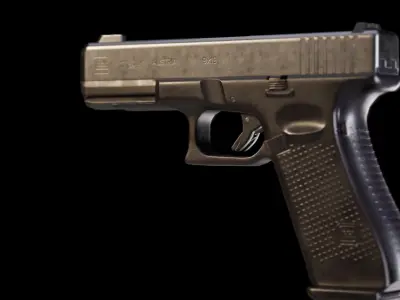 Glock 17 Handgun Low-poly 3D model