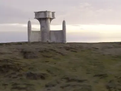 Jedi outpost Low-poly 3D model