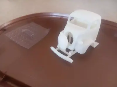 1938 Ford oval grille COE truck cab 3D print model
