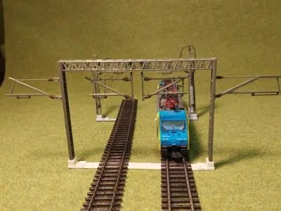 Cantenery Gantry two track wide 1-87 FDM 3D print model
